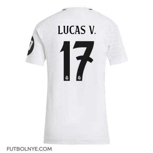 Camiseta Real Madrid Lucas Vazquez #17 Primera Equipación para mujer 2024-25 manga corta